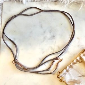 Boho Suede Wrap Necklace